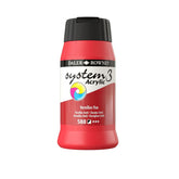 DALER ROWNEY SYSTEM 3 ACRYLIC PAINT 500ML VERMILION HUE - Al Masam Stationery LLC